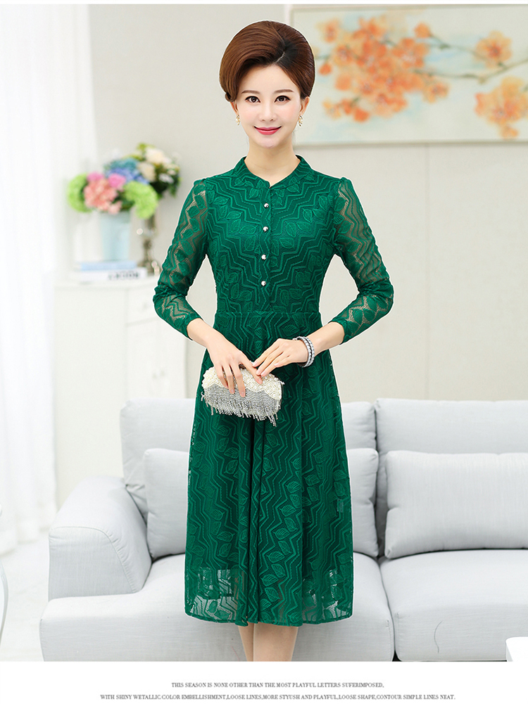 Váy xuân hè 2019 cho mẹ trung niên mới 45 tuổi - Quần áo của mẹ vest nữ trung niên