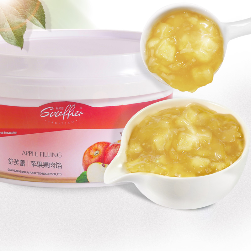 Soufflé apple jam hand-baked yogurt apple jam fruit filling bread cake sandwich jam commercial