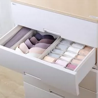 Bông duy nhất hộp lưu trữ đồ lót hộp lưu trữ hoàn thiện vải lưu trữ hộp quần áo hộp nhựa đựng quần áo