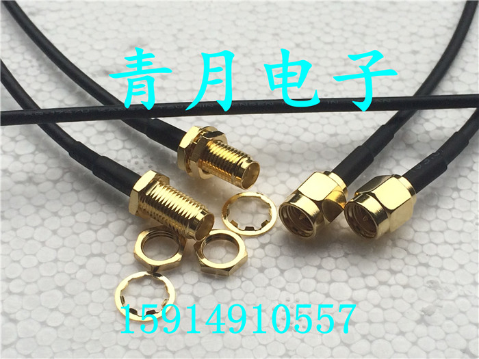 RF RF wire SMA-JK SMA male internal thread pin to female external screw internal hole inlet 174 soft coaxial jumper