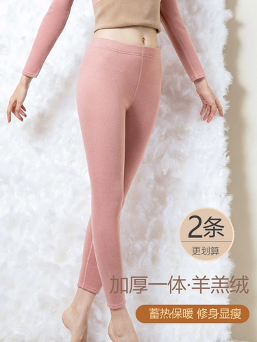 Кашемировые удерживающие тепло зимние шерстяные бархатные штаны, увеличенная толщина, высокая талия