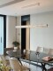 Italian Luce Orizzontale Designer Long Glass Creative Dining Table Island Chandelier