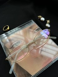 Nishimoto glasses/Super light senior glasses frame Niche literary gold wire frame pure titanium High myopia wall recommendation