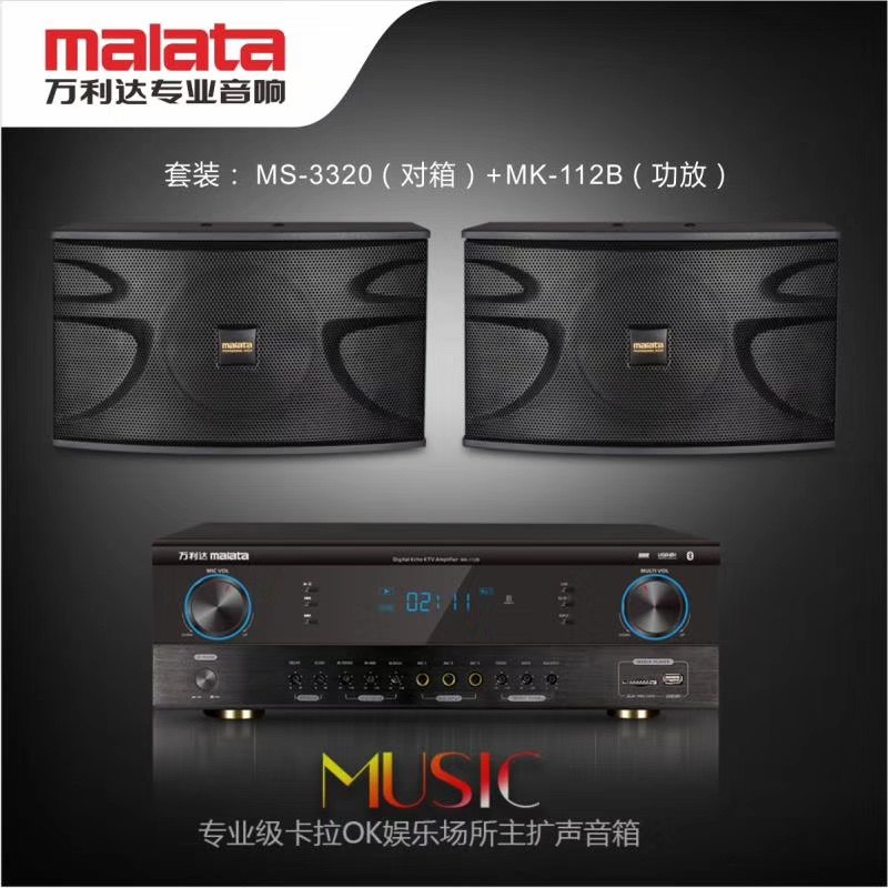 Wanlida Family KTV Sound Set Power Placing Song Equipment Professional Meeting Room Karaoke Household Card Speaker
