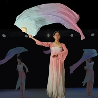 Истинный шелк длиной 2 метра, синяя пурпурная мука