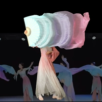 Общая длина симуляционного шелка составляет 1,2 метра голубого пурпурного порошка детей