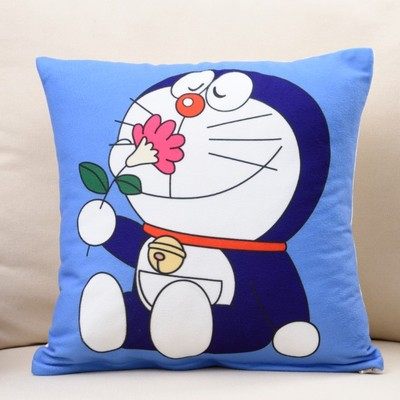Ultra-soft short plush sofa pillow with core square mould head Chinese back cushion office backrest small cartoon throw pillow