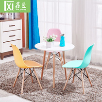 Nordic Imns small roundtable coffee shop in talks table and chairs Combined meeting Reception Negotiations guests minimalist casual table