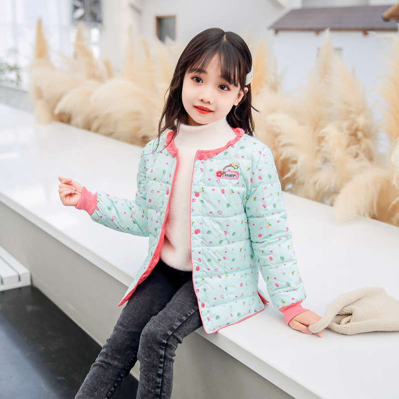 Break Code Clear Cabin Girl Down Clothes Liner Children Winter 2020 Foreign Pie New Baby Girl Cotton Padded Jacket Jacket