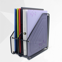 Metal iron net second column File column second file bookshelf data rack collection frame File frame two grid file