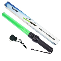 54cm green rechargeable multifunctional LED traffic baton fluorescent stick luminous stick warning stick