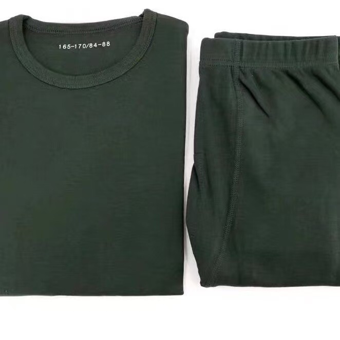 Standard Olive Green Autumn and Winter Thermal Underwear Set, Genuine Thermal Clothing Standard Olive Green Autumn and Winter Thermal Underwear Set, Genuine Thermal Clothing