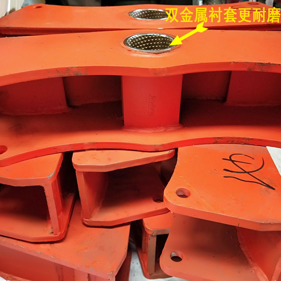 Semi - trailer Accessories Steel plate balance beam Swing box 9 width 12 width 50 hole 60 hole welding thickness