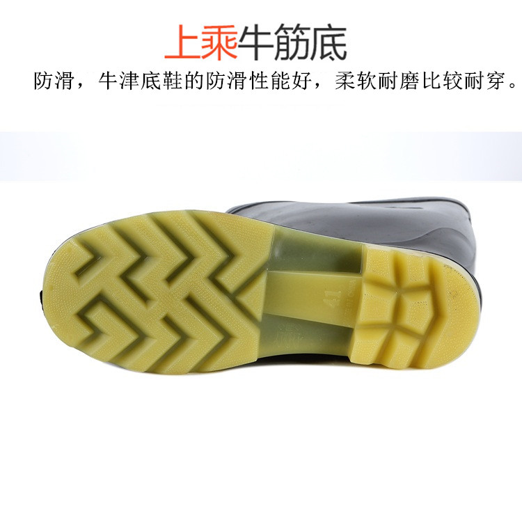 Chịu mài mòn mưa khởi động của nam giới giày nước mưa khởi động nước khởi động không trượt không thấm nước ống cao trong câu cá nhựa bao bọc ngoài bảo hiểm lao động giày cao su giày chống nước đi phượt