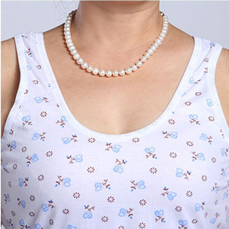Mùa hè cotton bà già vest đồ lót nữ cởi quần áo trung niên thực vật hoa tay áo lỏng lẻo mẹ đan - Áo vest áo ngực không gọng