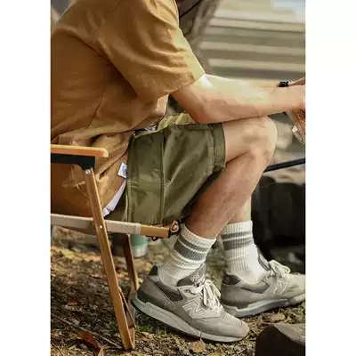 Foot studio cityboy socks men's ins tide classic pure white cotton socks vertical stripes Japanese tube stockings