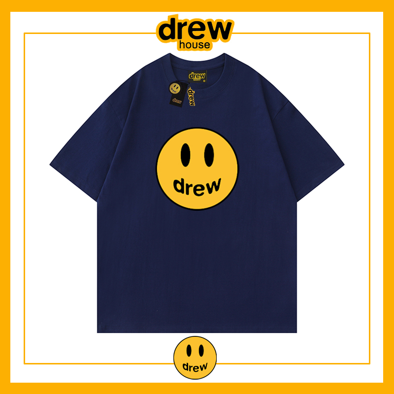 Drew Short-Sleeve T-Shirt Summer Wear Pure Cotton Loose Justin Bieber Trendy Brand Half-Sleeve Unisex Couple T-Shirt Top Trendy Drew Short-Sleeve T-Shirt Summer Wear Pure Cotton Loose Justin Bieber Trendy Brand Half-Sleeve Unisex Couple T-Shirt Top Trendy