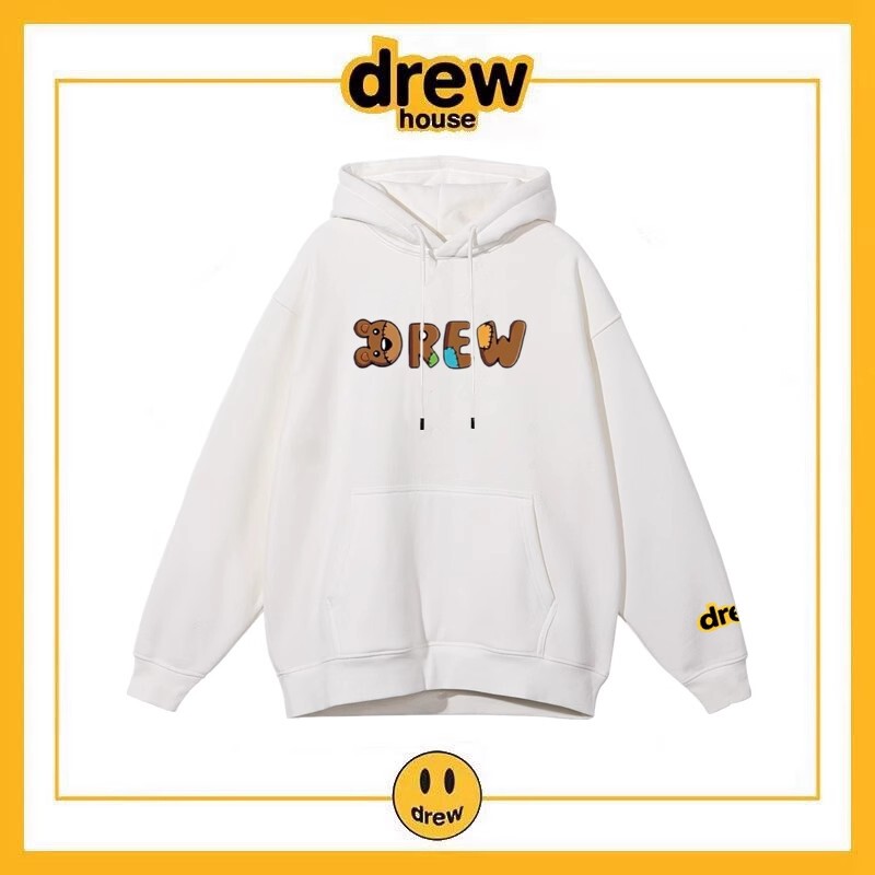 Drew European and American Trendy Brand Justin Bieber Sweatshirt Hoodie Pure Cotton Loose Couple Fleece-Lined Pullover Hooded Jacket