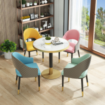 Marble Talks Table And Chairs Portfolio Beauty Salon Sale Premises Shop Minima Reception Personality One-table Four-chair Small Round Table
