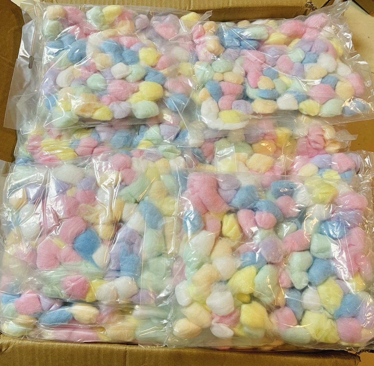 Colored cotton ball warm cotton cushion hamster gold wire bear macaroni powder heating special fat-free cotton ball