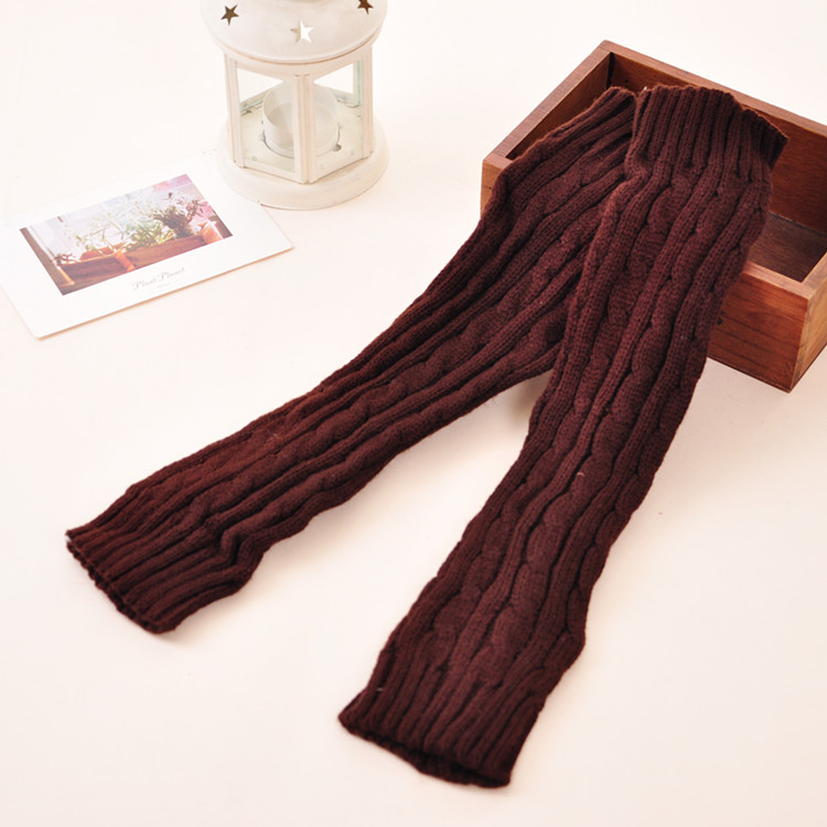 Phiên bản Hàn Quốc của sock nữ mùa đông mới tất cả tám kim phẳng vớ len xoắn chân ấm áp xà cạp giày cao gót đặt chân tất hàn quốc