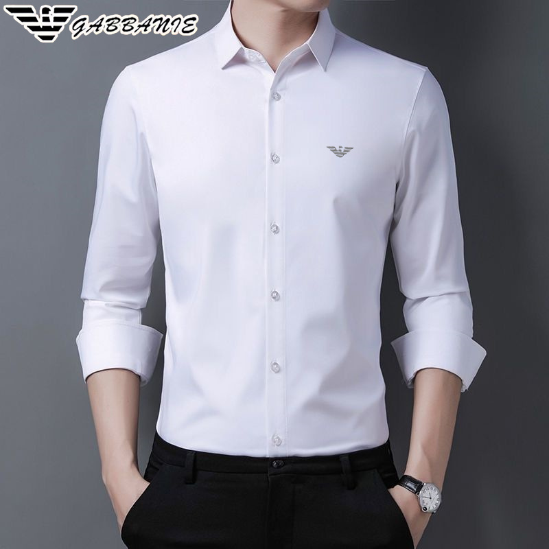 Authentic Italian Men's Business Formal White Shirt Long-Sleeved Shirt Casual No-Iron Men's Professional Work Shirt Authentic Italian Men's Business Formal White Shirt Long-Sleeved Shirt Casual No-Iron Men's Professional Work Shirt
