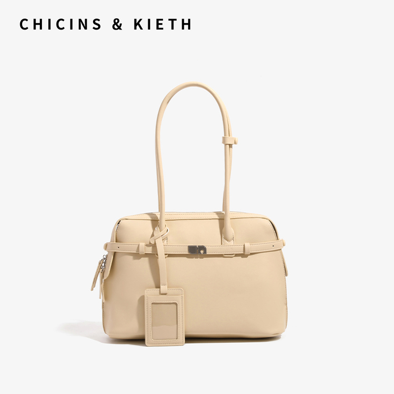 Chicins&Kieth Large-Capacity Satchel Briefcase for Women 2026 New Commuter Shoulder Armpit Tote Bag