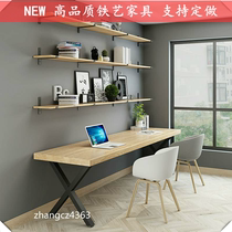 Desk computer bench rectangular solid wood Negotiations desk modern minimalist bedroom Living room Learn writing desk