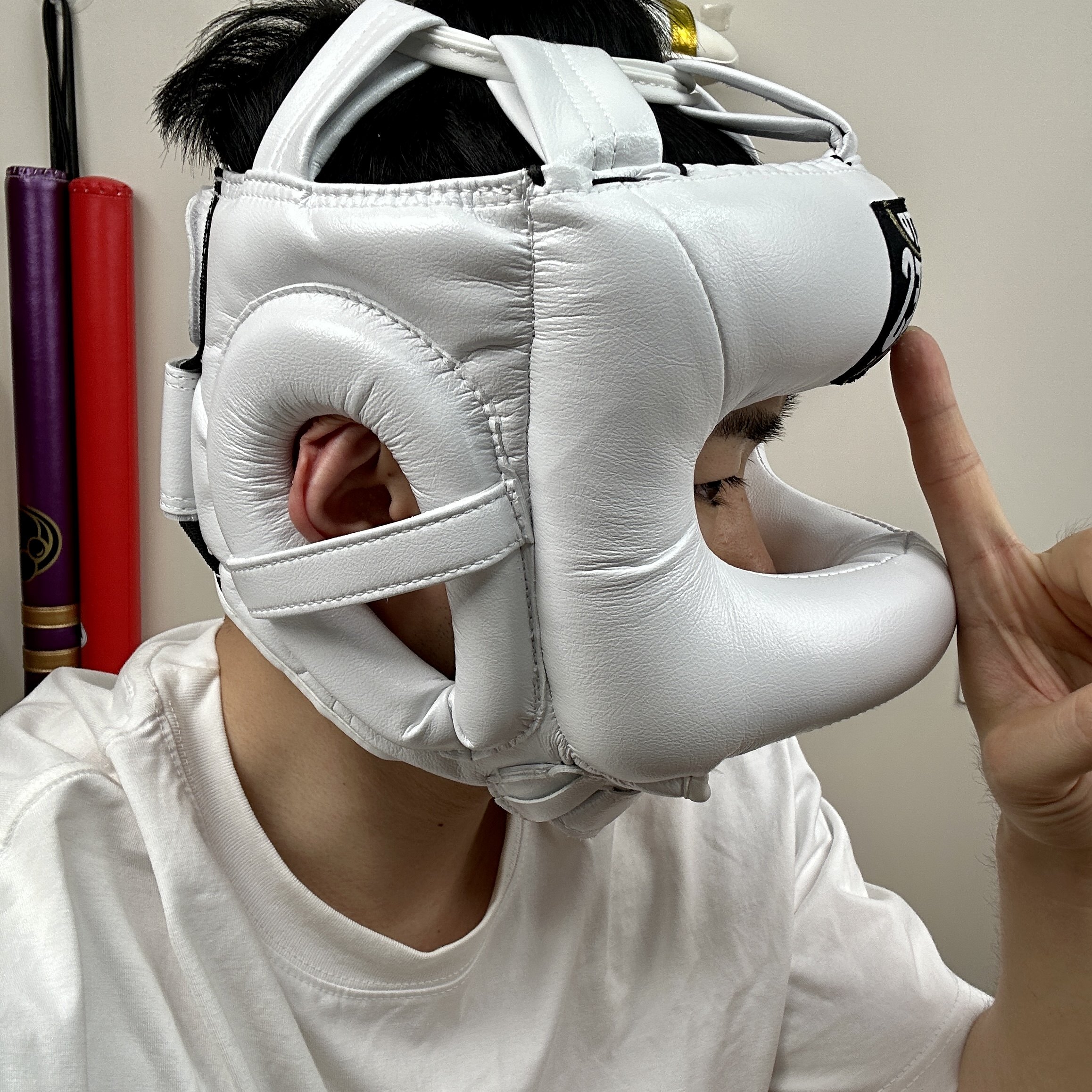 Шлем для бокса h7 reyes雷耶斯同款护头横梁猴脸成人护脸鼻拳击搏击泰拳格斗护具