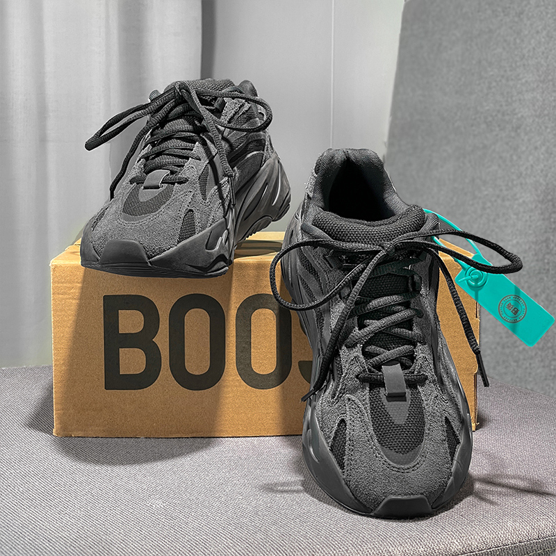 Yezi Yeezy Official Website Genuine Yeezy Shoes 700V2 Black Warrior Dad Shoes Men's Shoes Thick-Soled Sneakers Women's Models