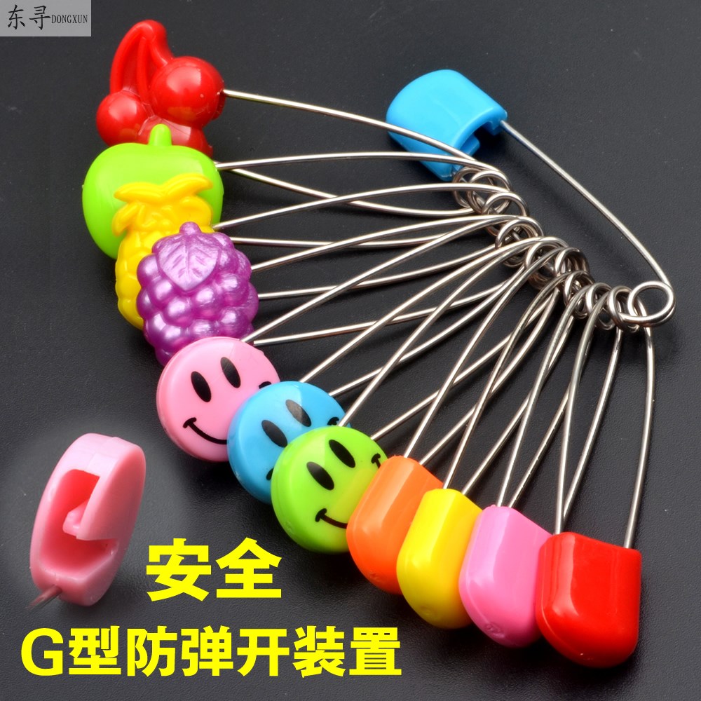 Safety pin stainless steel baby child anti-evil pendant cute large small pregnant woman color cartoon pin buckle