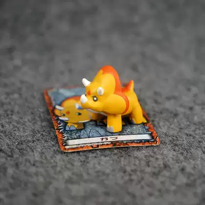 Day single bite dragon small model cute cartoon dinosaur doll toy doll Triceratops desktop decoration