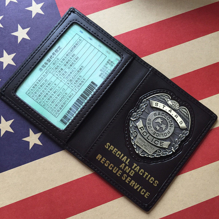 Single Machine Game Biochemical Crisis Metal Badge Document Clip Credential Package of driving license driver's license