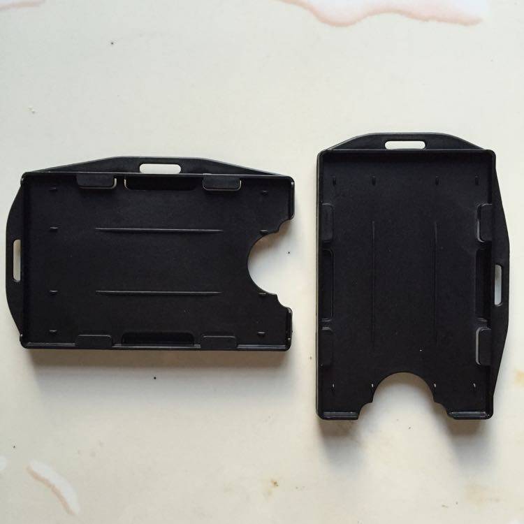 Double-sided double-card slot card set ID card shell Plastic card holder Double-card breast card set Horizontal and vertical universal card holder