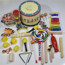 Orff musical instrument set childrens musical instrument drum combination music kindergarten area corner material percussion instrument soundboard