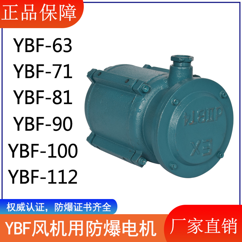 Explosion-proof fan motor YBF explosion-proof axial fan CBF exhaust fan BFAG motor 220V380V pull rod