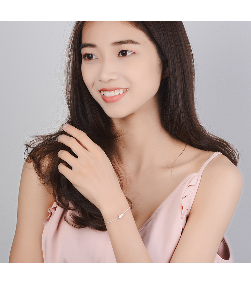 925 sterling bạc thả men vòng đeo tay nữ thời trang hoang dã Nhật Bản và phong cách Hàn Quốc dễ thương vòng đeo tay cá voi nhỏ màu xanh cá heo tay trang sức - Vòng đeo tay Clasp vòng tay cặp