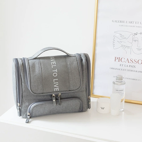 Косметичка, брендовая портативная вместительная и большая универсальная сумка через плечо, водонепроницаемая сумка для хранения для путешествий, популярно в интернете