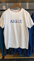 Domestic AIGLE AIGLE men quick dry T-shirt 8133200171 733 STRIPE LOGO S20