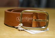AIGLE AIGLE counter domestic mens cowhide leather belt E8382