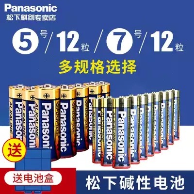 Panasonic No 5 alkaline battery No 5 children's toy car mouse dry battery Wholesale TV microphone mouse Electric toothbrush Air Conditioning remote control hanging alarm clock No 7 No 7 battery 1 5V