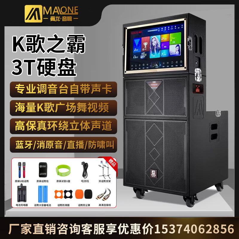 Mandragon Square Dance Sound with display High power professional outdoor event stage performance K song line array sound box