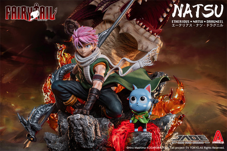 JADE Fairy Tail Natsu 1/4 Resin Statue Figure Model Painted In