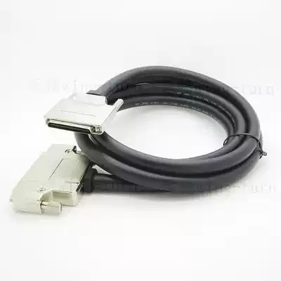 Yunteng VHDCI68M-HPDB68M-2 small 68 revolution large 68 male zinc alloy 20276 black connecting line