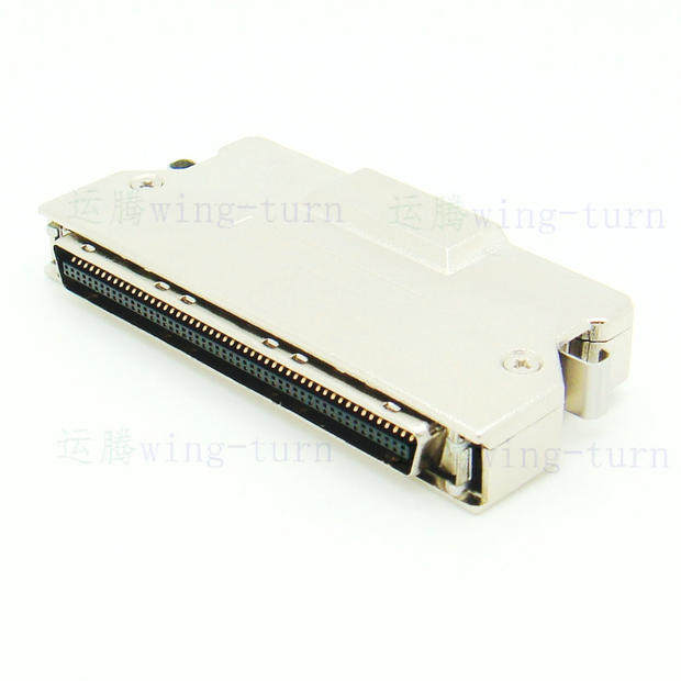 Totem MC100M-AL SCSI100pin iron shell straight wire outlet connector HPCN100 male weld wire plug-in