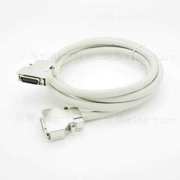 Yunteng FMC26M-M-AL-2 SCSI26pin male to male zinc alloy shell 2990 Becky color cable