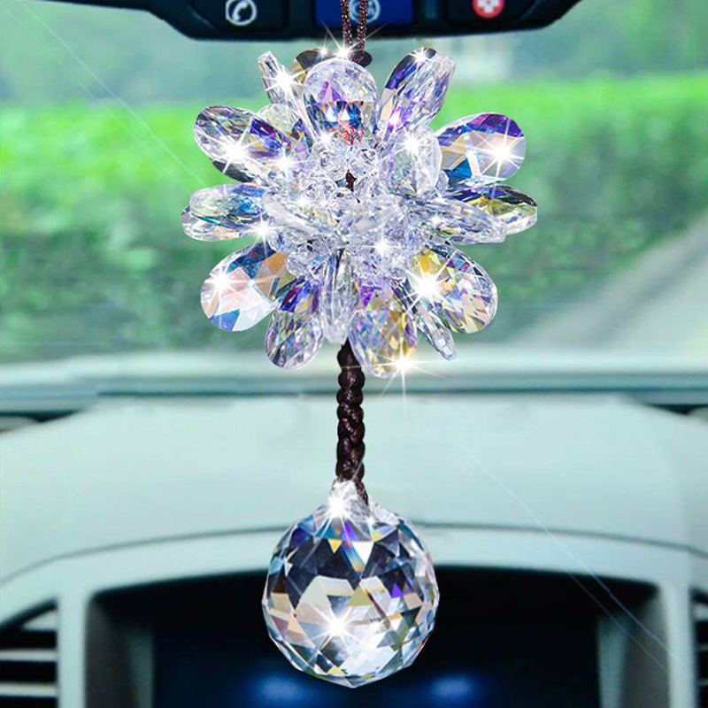 Car pendant girl car pendant crystal ball car pendant goddess high-end exquisite net red high-end lady