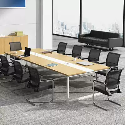 Chengdu conference table long table simple modern negotiation reception table and chair office bar table office table and chair combination customization