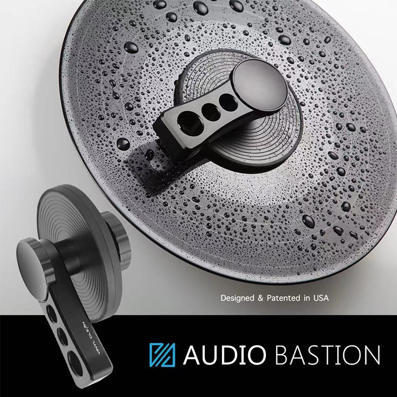 AudioBastion Black Record Washing Disc Cleaning LP Manual All-Aluminum Fixed Cleaning Water-resistant Label