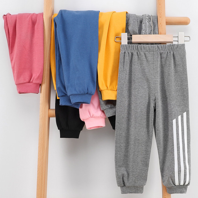 Boys' pants spring and autumn cotton baby sports casual pants children's Korean style outer wear trousers girls' underwear